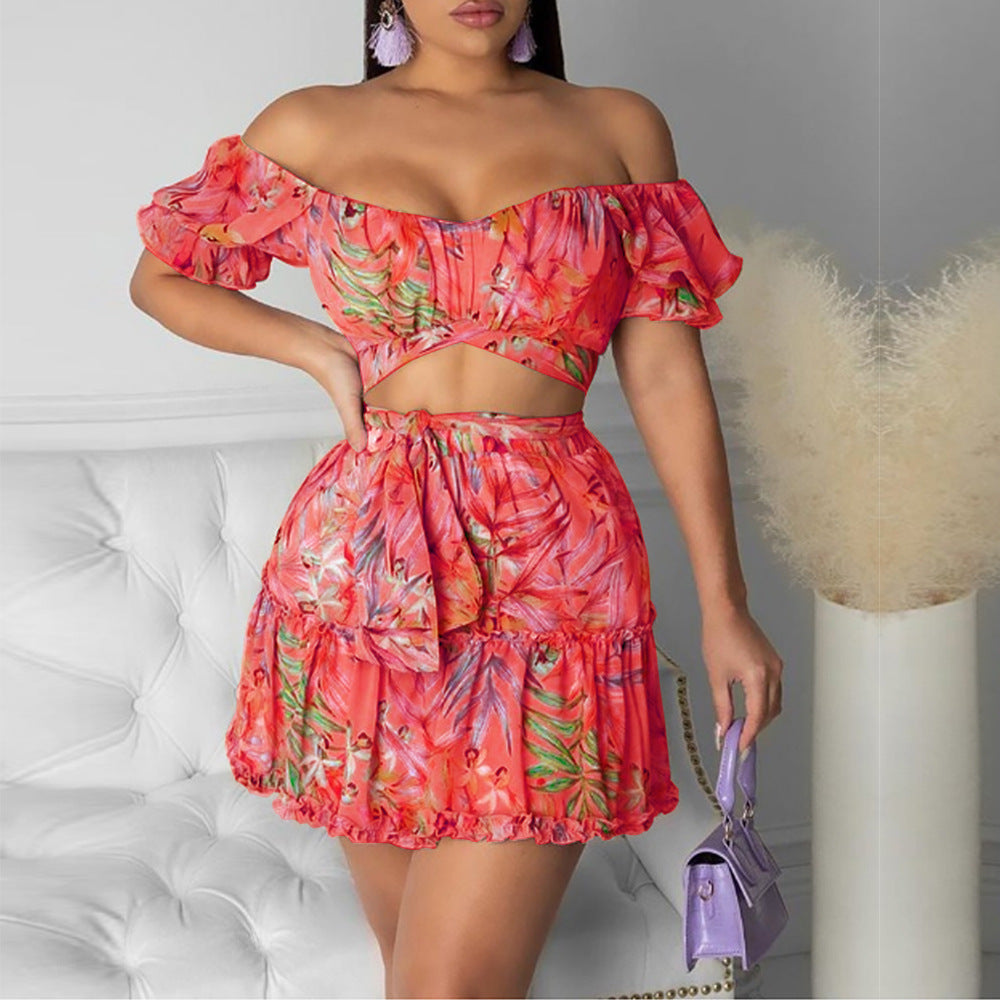 Robe à imprimé floral pour femme, nouvelle collection européenne et américaine Spot LZS1298