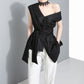 Off-the-shoulder sleeveless shirt top