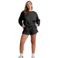 Solid Color Long Sleeve Sweaters Women's Clothing Short Two-piece Set