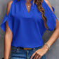 V-neck Graceful And Fashionable Off-the-shoulder Sleeves Women's Top