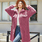 Women's Plush Loose Single-breasted Diamond Coat Overcoat