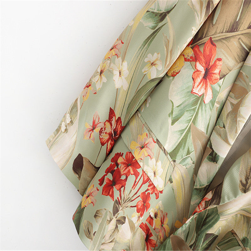 Printed small suit suit jacket