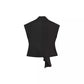 French Fashion Casual Stand Collar Peplum Top