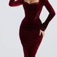 Women's Slim-fit Suede High-end Dress