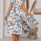 Summer Urban Casual Short Sleeve Round Neck Loose Women's Dress