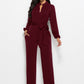 Women's Fashionable Solid Color Wide Leg Jumpsuit