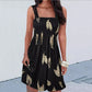 Robe à bretelles sexy à imprimé tendance