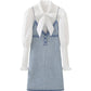 Robe chemise et jupe à bretelles pour femme