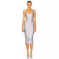 New Silver Fabric Dress Autumn