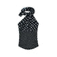 Women's Fashion Halter Off-the-shoulder Polka Dot Set