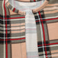 Robe manteau à carreaux deux pièces