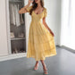 Casual Vacation Style Puff Sleeve Maxi Dress