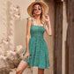 Robe froncée à pois frissonnants pour femme