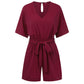 European And American Summer Women's Solid Color Jumpsuit