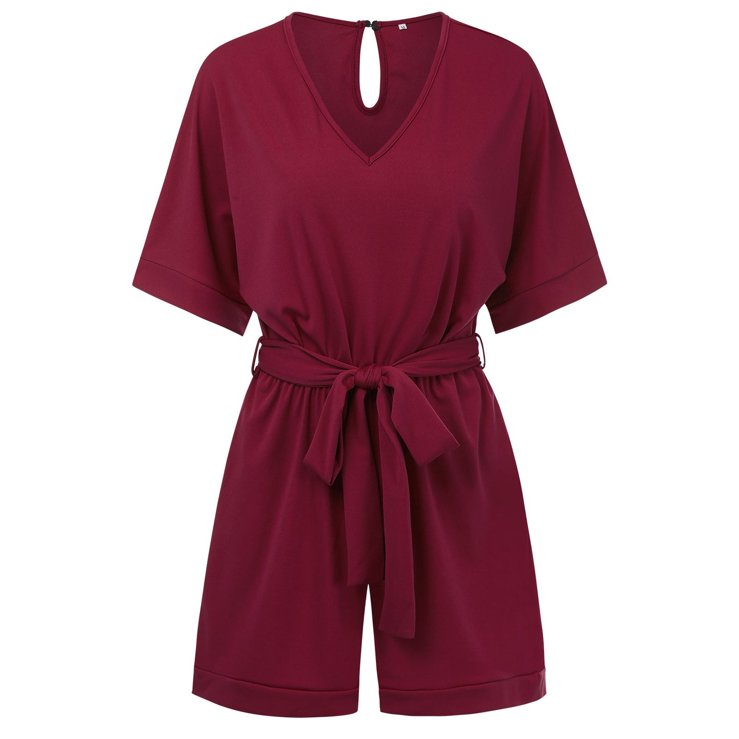 European And American Summer Women's Solid Color Jumpsuit