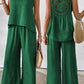 Women's Sleeveless Solid Color Back Hollow Lace Suit