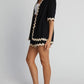 Summer Female Cardigan Short Sleeve Suit