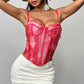 Street Style Lace Fishbone Slim-fit Tank Top