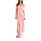 Rare Designer-style Long Slip Dress With A Bow-tie Neckline
