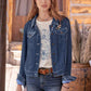 Pleuche Coat Women's Overalls Cropped Jacket