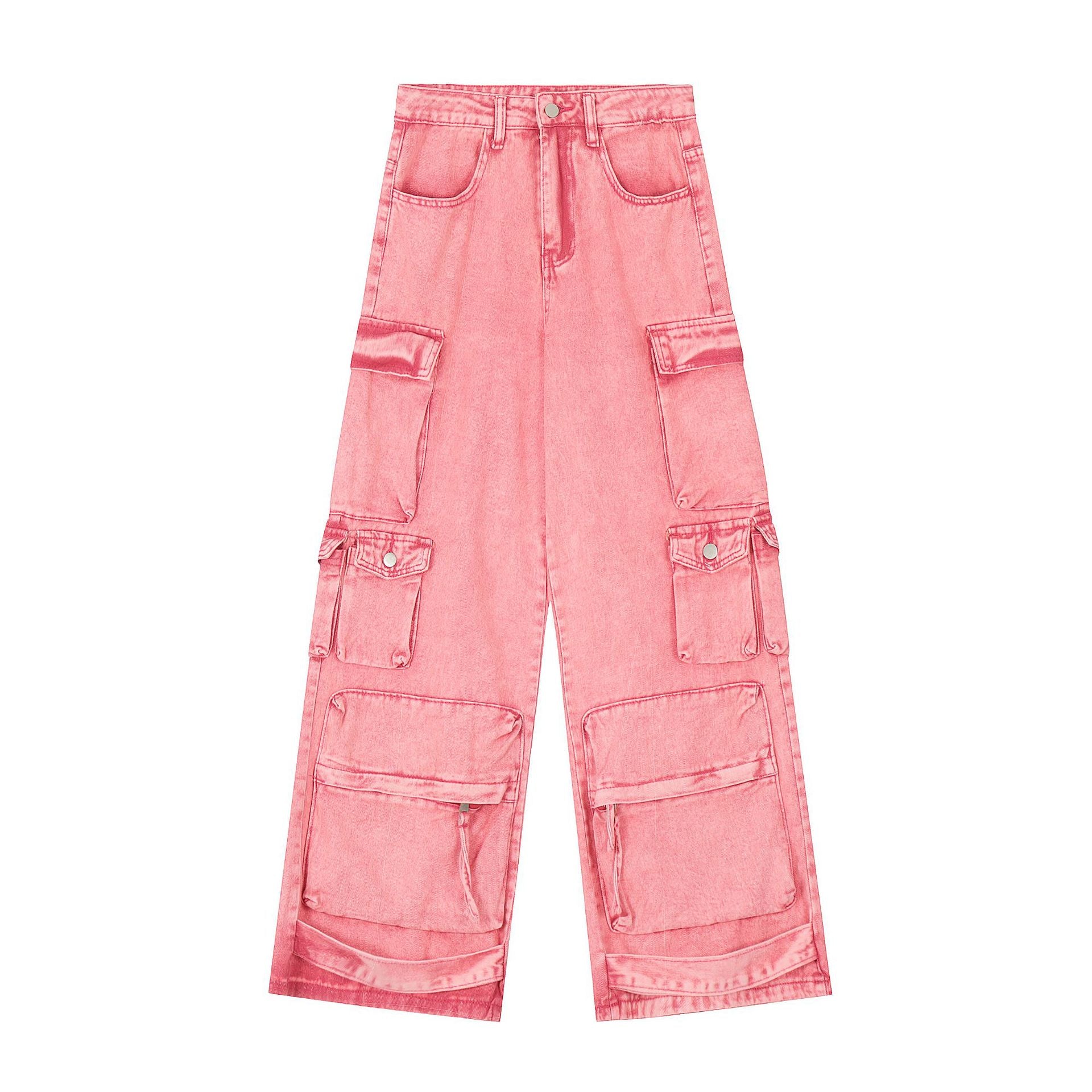 Autumn Street Hipster Women's Overalls Cotton Jeans Casual Pants