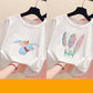 Women's loose ins trendy white short-sleeved t-shirt