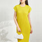 Fashion Pleated Mesh Fake Two Pieces Dress Women