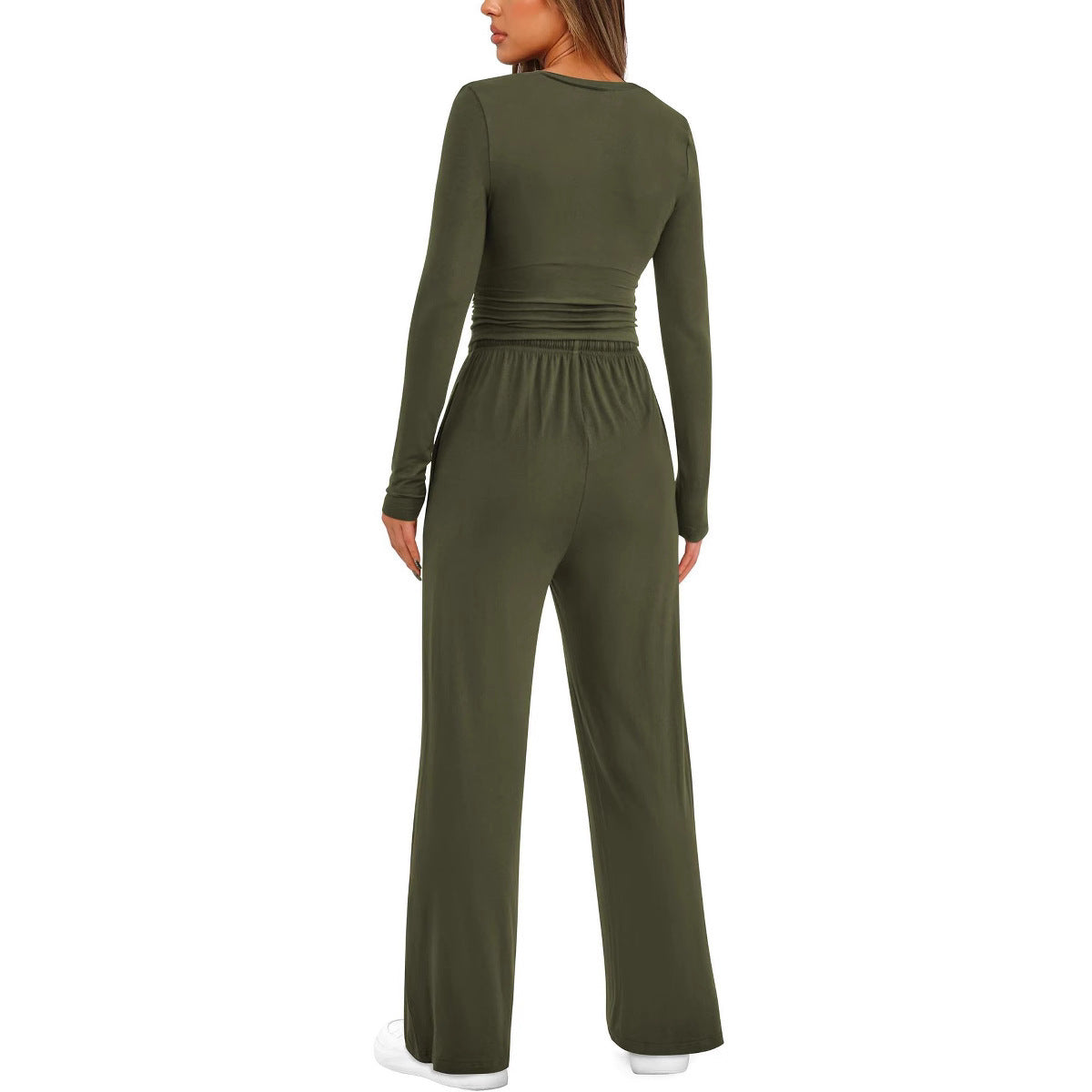 Women's Suit Long Sleeve Solid Color Casual Suit