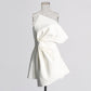 Fashionable Asymmetric Tube Top Dress Women