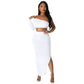 Costume irrégulier à coutures plissées serrées pour femme