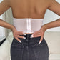 Women's Steel Ring Wrapped Breast Fishbone Slim Vest
