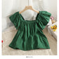 Women's Small Short One-shoulder Loose Collarbone Loose Top