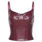 Leather Pants High Waist Bag Hip Faux Leather Feet Pants