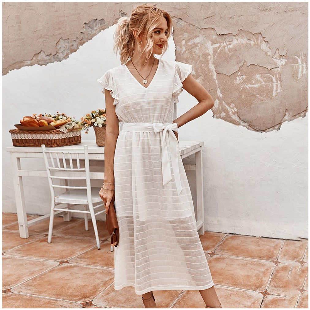 Robe rétro française d'été