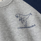 Combinaison à manches longues pour enfants, imprimé dinosaure, couleur contrastée