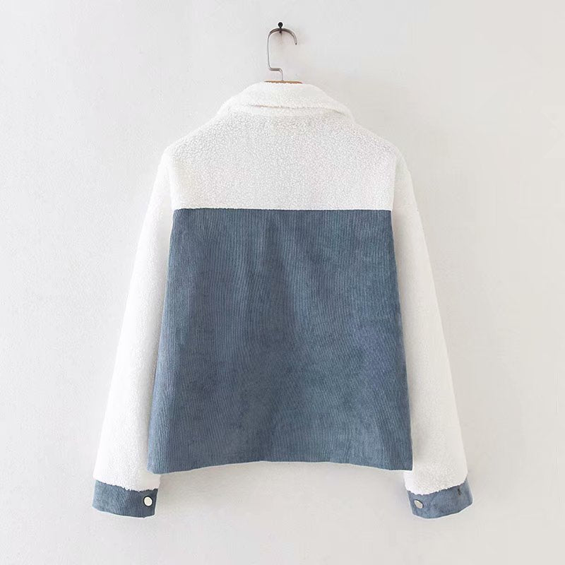Lamb cashmere corduroy shirt