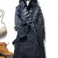 Trench long à lacets