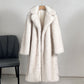 Autumn And Winter Extended Imitation Fur Coat Overcoat