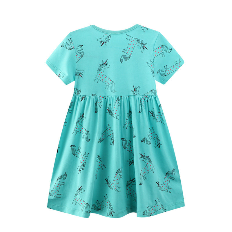 Robe à manches courtes style western pour fille