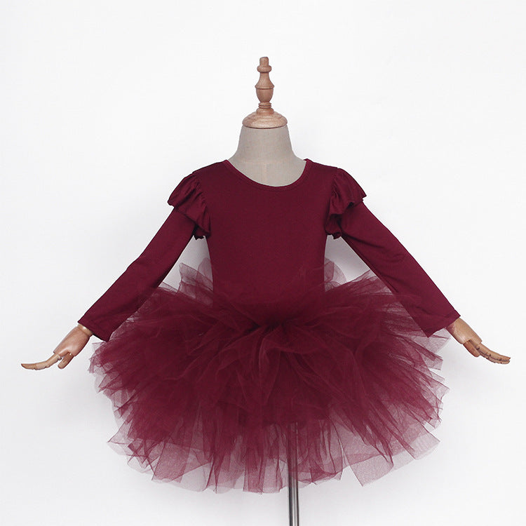 Children's Ballet Practice Clothes Mesh Skirt