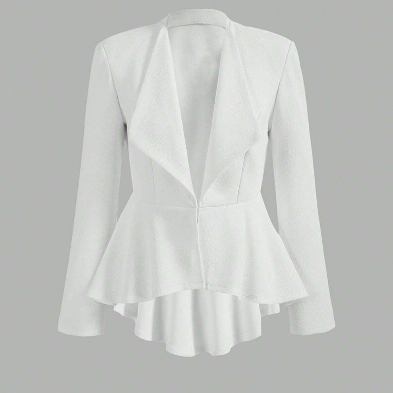 European And American Fashion Irregular Long Sleeve Small Suit Jacket