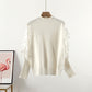 Women's Long-sleeved Stitching Pullover All-match Sweater