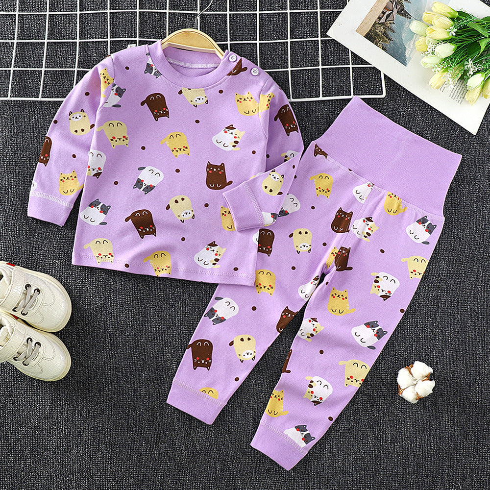 Toddler Boys And Girls Baby Autumn Clothes Long Trousers Home Service