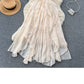 Seaside Vacation Style Sling Irregular Dress