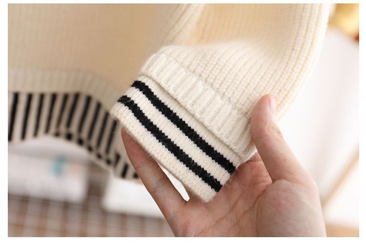 Pull simple et tendance pour enfant, couleur unie