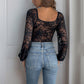 V-neck Lace Stitching Pull-up Solid Color Body Shaping Jumpsuit