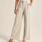 High Waist Wide Leg Pants With Belt Casual Suit