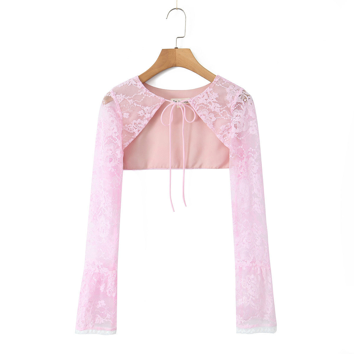 Lace Blouse Suspender Skirt Two-piece Set