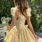 Fashion Pleated Floral Dress Women