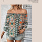 European American Fashion Floral Print Women's Blouse